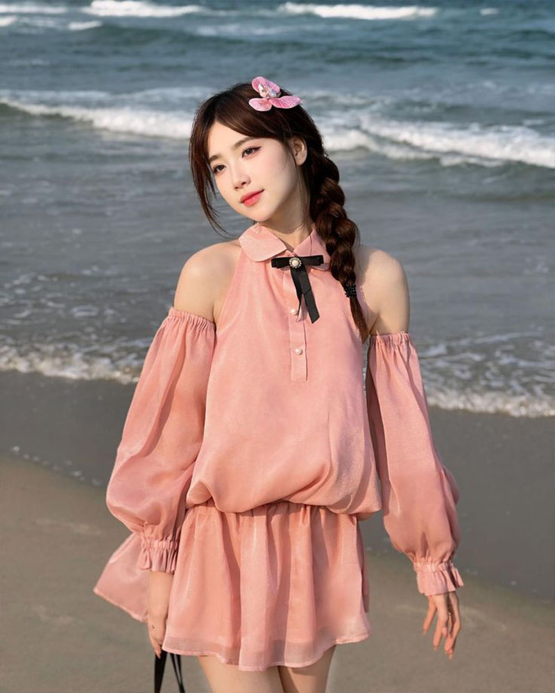 Ảnh gái xinh mặc váy ngắn