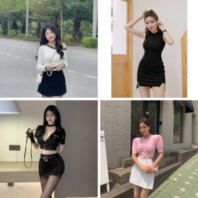 Ảnh gái xinh mặc váy ngắn