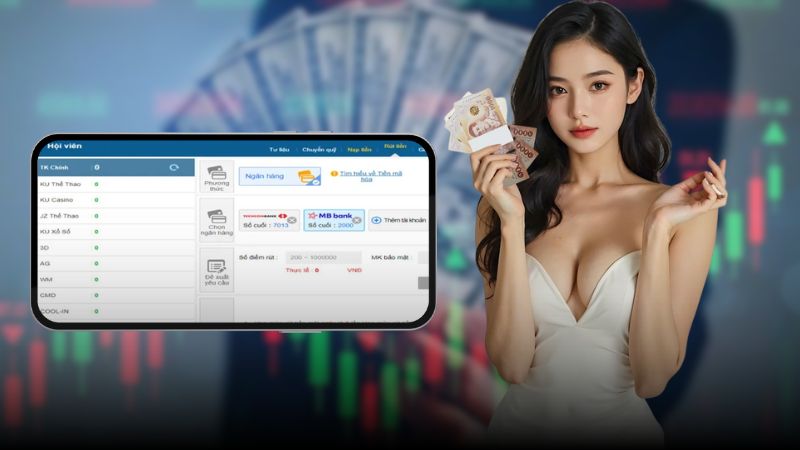 Hướng dẫn các bước thực hiện rút tiền chi tiết, từ đăng nhập đến xác nhận giao dịch.